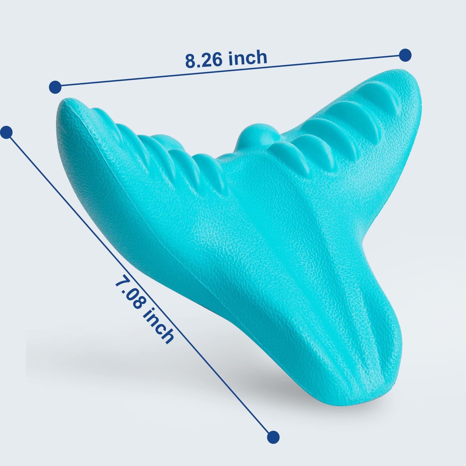 JOOWOKP Cervical Neck Traction Device, Neck and Shoulder Relaxer, Cervical Traction Device, Neck Relaxer with Massage Nodes, Headache Relief