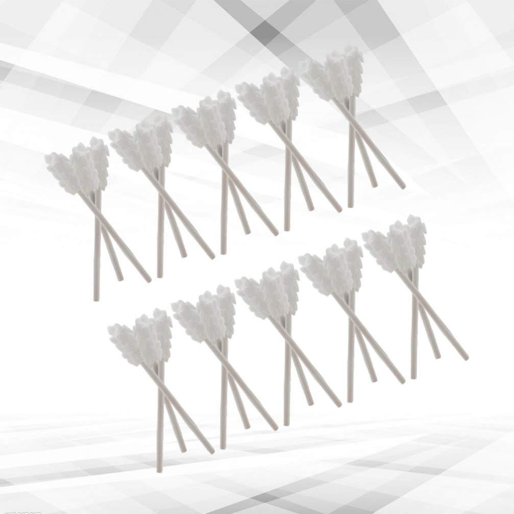 EXCLUZO EXCLUZO 30Pcs Baby Gauze Brush Newborn Baby Tongue Cleaner with Paper Handle Soft Gauze Baby Toothbrush for 0-36 Months Baby