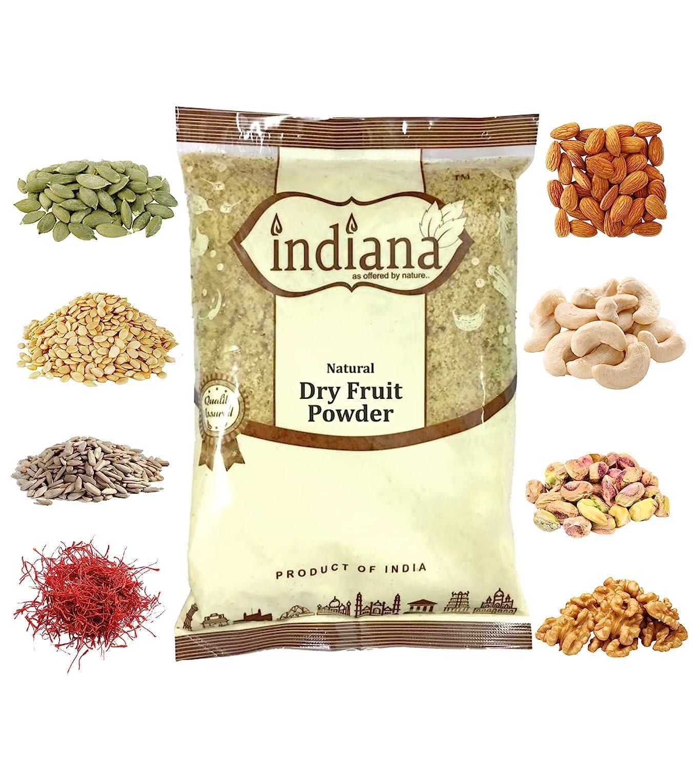 Indiana as offered by nature Indiana Dry Fruits & Nuts Powder (100% Natural) No Added Sugar or Preservatives (800gm)