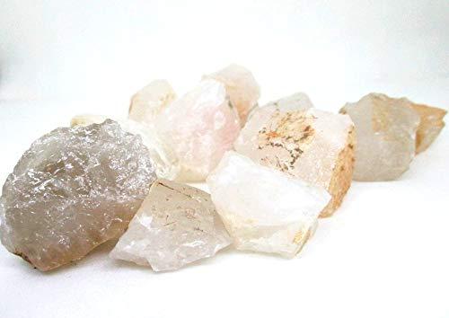 Jet International Crystal Jet Crystal Quartz Rough Tumbled Stone 1/2 lb or 225 grams A++ Approx. 1 inch - 1.5 inch High Grade Natural Gemstone Healing Metaphysical Jet International Crystal IMAGE IS JUST A REFERENCE