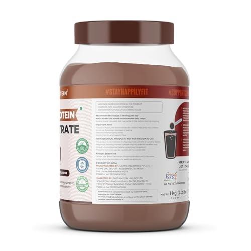 NATURALTEIN NATURALTEIN 100% Natural Whey Protein Concentrate Chocolate Bis coff (21.1 G Protein)