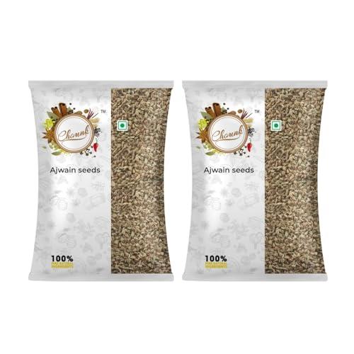 Chounk Chounk Ajwain Seeds/Carom Seeds/Fresh Ajwan/ - 200g (2 X 100g) | Ajowan | Rich & Strong Flavour | Used in Cooking | Vaamu Seeds