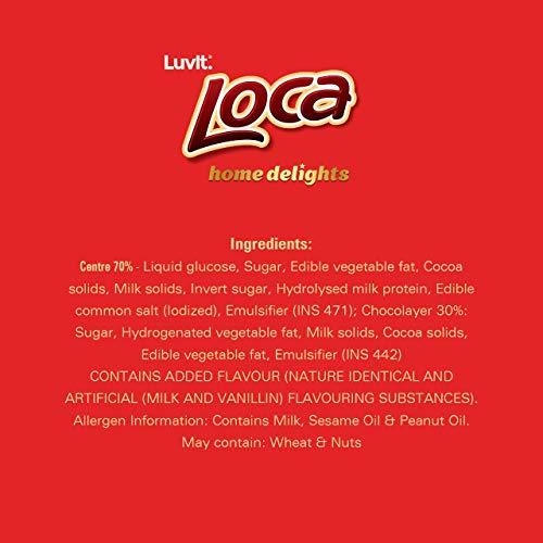LuvIt. Luvlt Loca Home Delight Choco Caramel Bar with Nougat | Homepack | Pack of 1, 200g