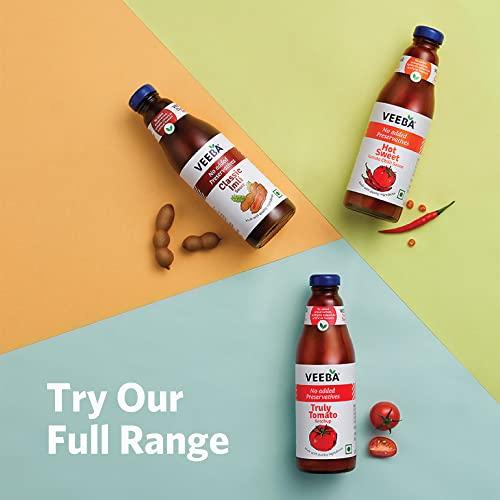VEEBA Veeba Truly Tomato Ketchup (1kg) | No Added Preservatives | No Added Colour & Flavour | Non-GMO | Quality Tomato Ketchup I 100% Vegetarian