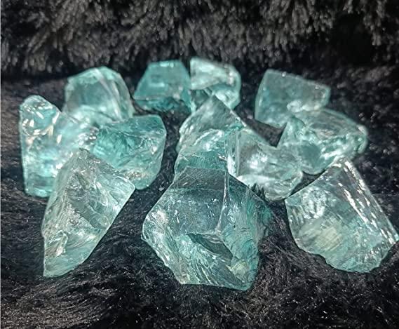 Divinity Healing Crystals Divinity Healing Crystals Aqua Blue Obsidian Aaa Grade Raw Natural Crystal Stone For Healing And Meditation 200 Grams Plus Approx