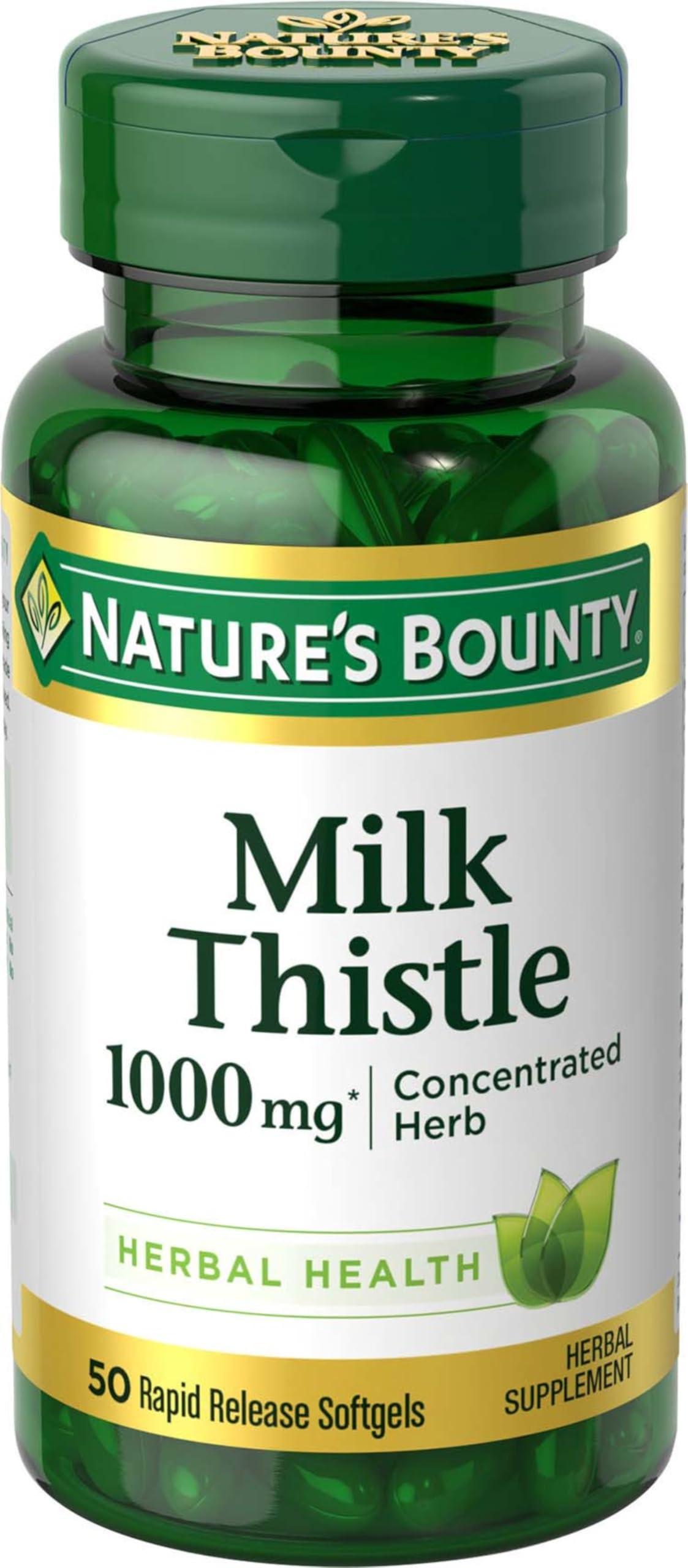 Nature's Bounty Nature's Bounty Silymarin Milk Thistle 1000mg - 50 Softgels