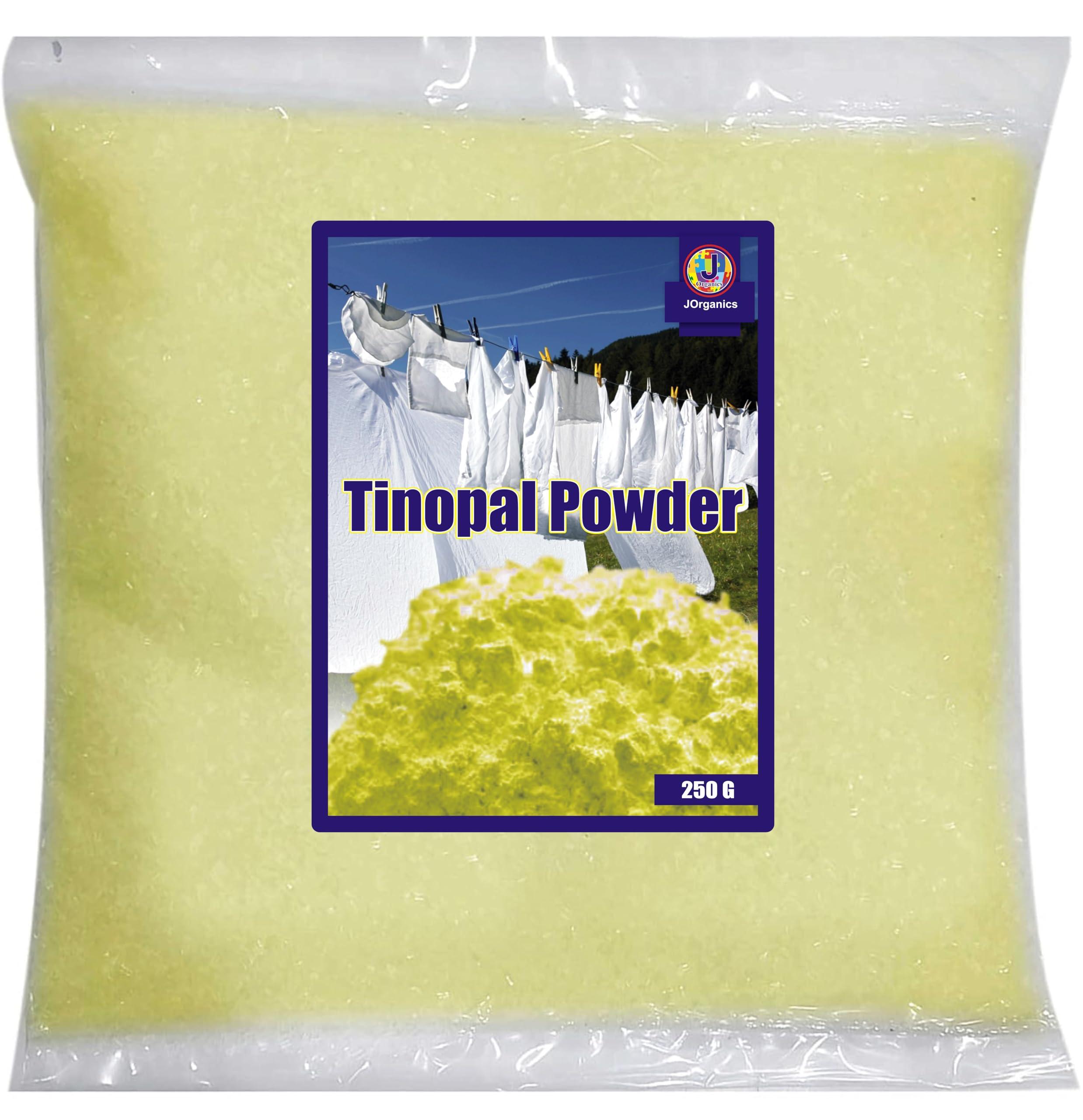 J Organics J Organics Tinopal Optical Brightening Agent | Safe and Effective for Whitening Fabrics - 250 grams, Powder