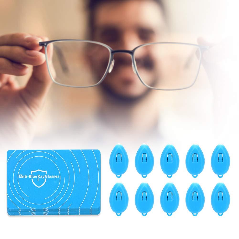 DAUERHAFT 10 Set Professional Anti-Blue Light Test Card,Including Anti-Blue Light Card and Blue Light Generator,The Blue Light More Strong,The Color Change More Deep,for Eyeglasses Test.