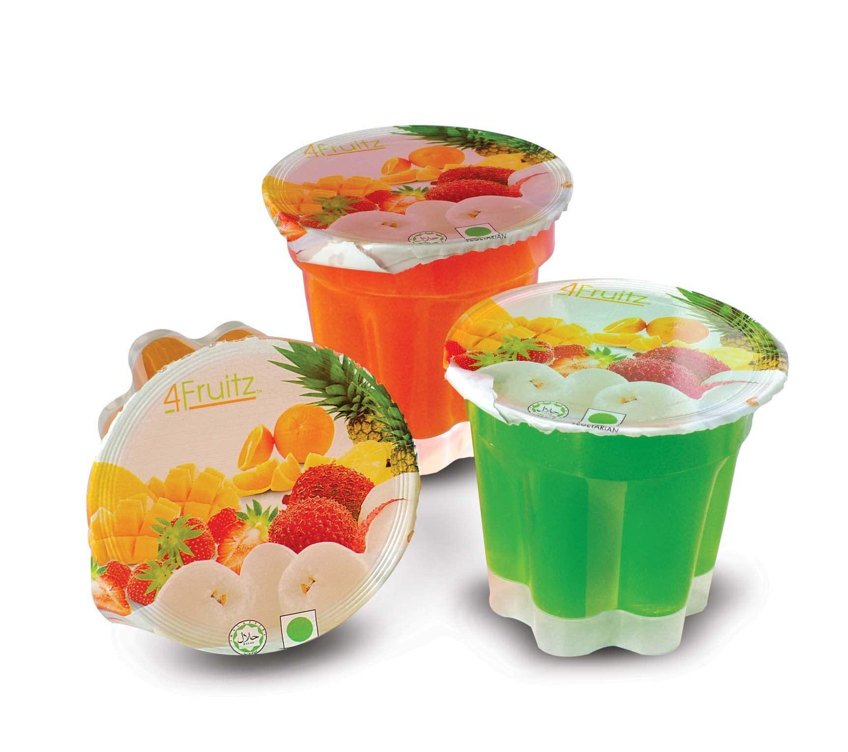 Esnext Frix Lychee Jelly & 3 Cup Nata de Coco Fruit Jelly (Pack of 4)