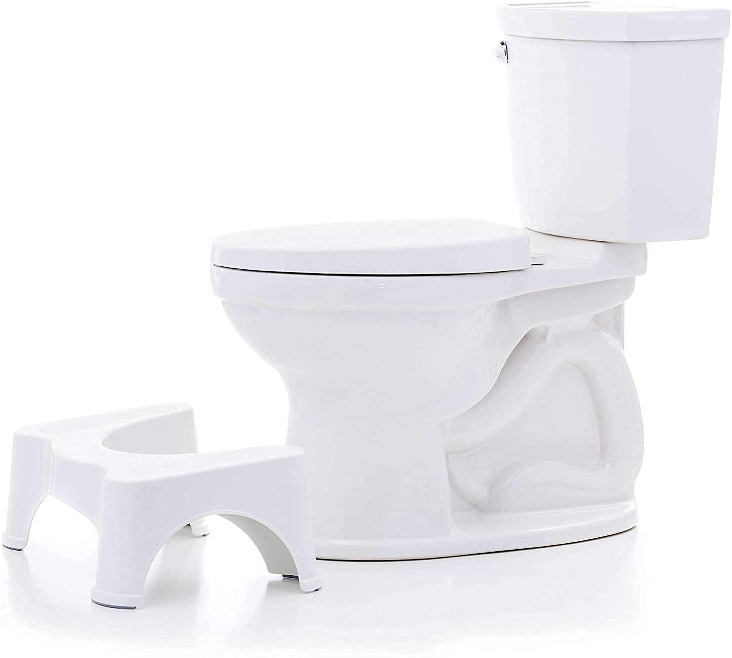 FYCAN FYCAN Toilet Stool | Medical Aid for the Toilet | Better Posture When Sitting on the Toilet | Aid to Subida for Children | against Constipation and Hemorrhoids Kids and Adult (White), Potty Step Stool