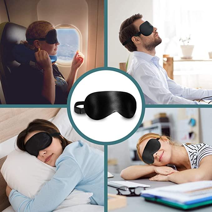 ADBHUTANAND ADBHUTANAND Eye Mask for Sleeping Eye Band Blind Fold for Sleep Eye Patch for Comfortable Sleep Travelling Sleep Mask Pad Night Mask Mulberry Silk Sleep Mask