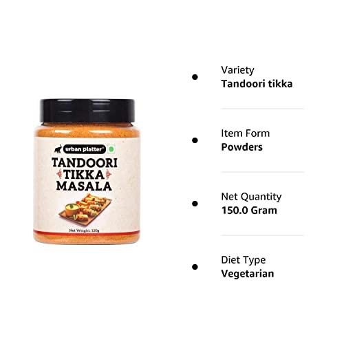 urban platter urban platter Tandoori Tikka Masala Powder, 150G [Masala | Flavourful Blend Of Spices | Sprinkle Or Add To Your Appetizers, Gravies, Veggies, Fries]