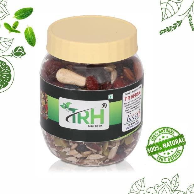 TRH TRH Mixed Nuts, Seeds and Berries - Organic Trail Mix | Dry Fruit Nutmix with Seeds, Berries for Eating | 20+ Varieties like Almonds, Cashews, Cranberries, Pumpkin Seeds (1400 gm)