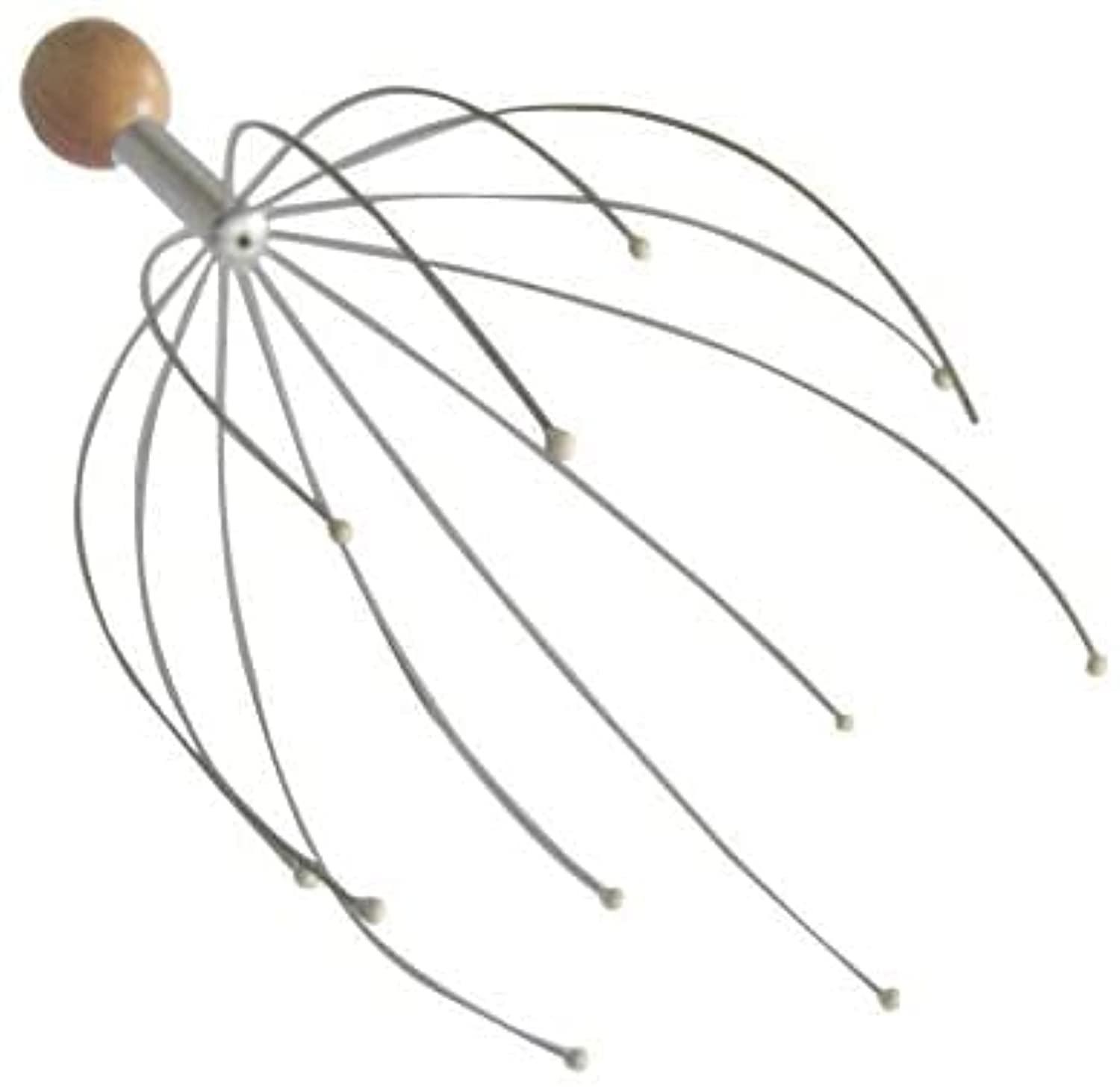 DRUDRAYA DRUDRAYA Acupressure Bokoma Hand Held Manual Scalp Head Massager for Pain Relief Head Scalp Massager (No Batteries Required)