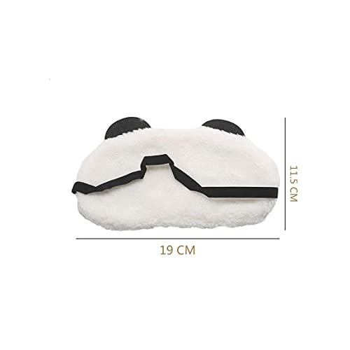Geekmonkey Geekmonkey Panda Sleeping Plush Eye Mask And Blind Fold Nap Eye Shade Cartoon Blindfold Sleep Eyes Cover Sleeping Travel Rest Eye Patch Sleep Mask (eyemask-Single Dot eyes)