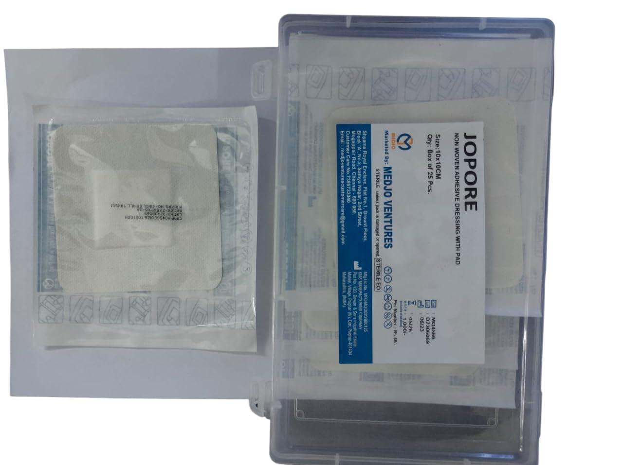 JOMED JOMED JOPORE NON WOVEN ADHESIVE DRESSING WITH PAD SIZE : 10 X 10 CM BOX OF 25 PCS