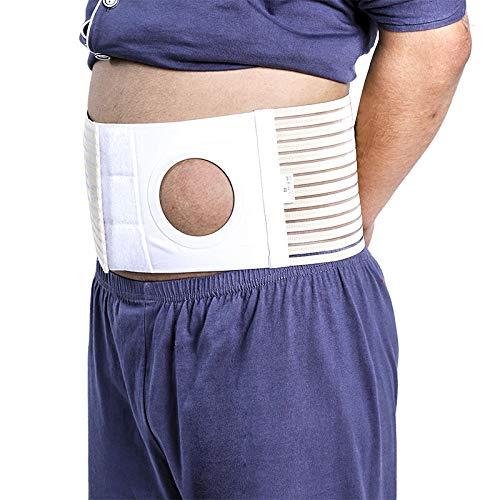 RousuCare Ostomy Belt Colostomy Belt (Hole 3.14\") Medical Stoma Support Ostomy Hernia Belt Ostomy Hernia Belt Stomach Truss Binder with Compression Support (L: 41.34\'\'-45.28\'\')