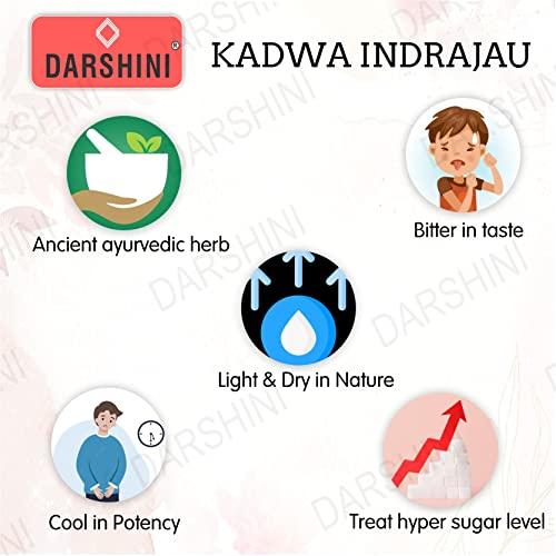 DARSHINI Darshini Indrajau Kadwa/Indrajao/Indrajav/Holarrhena Pubescens/Kutaja Seeds Powder, Pack of 2, 200gx2=400g