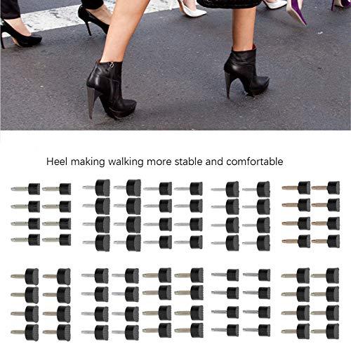 Velaurs Heel Repair Caps, Comfortable Heels Repair Tip, 80Pcs Durable Heel Stopper for Repairing Replacement