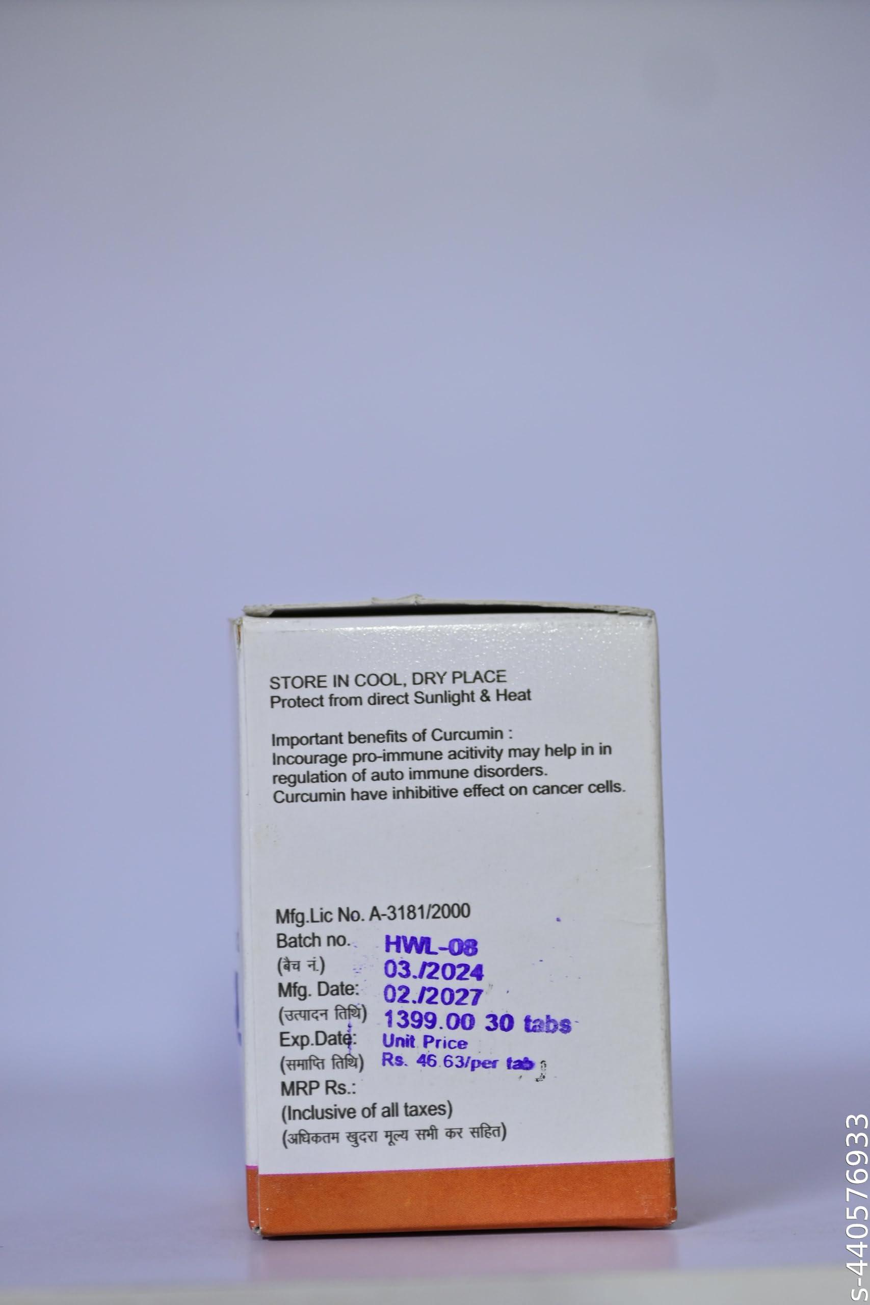 VIRUWIN SHAP ORGANICS Healwel Capsule Termeric Extract 5 gm per Capsules 30 Capsules