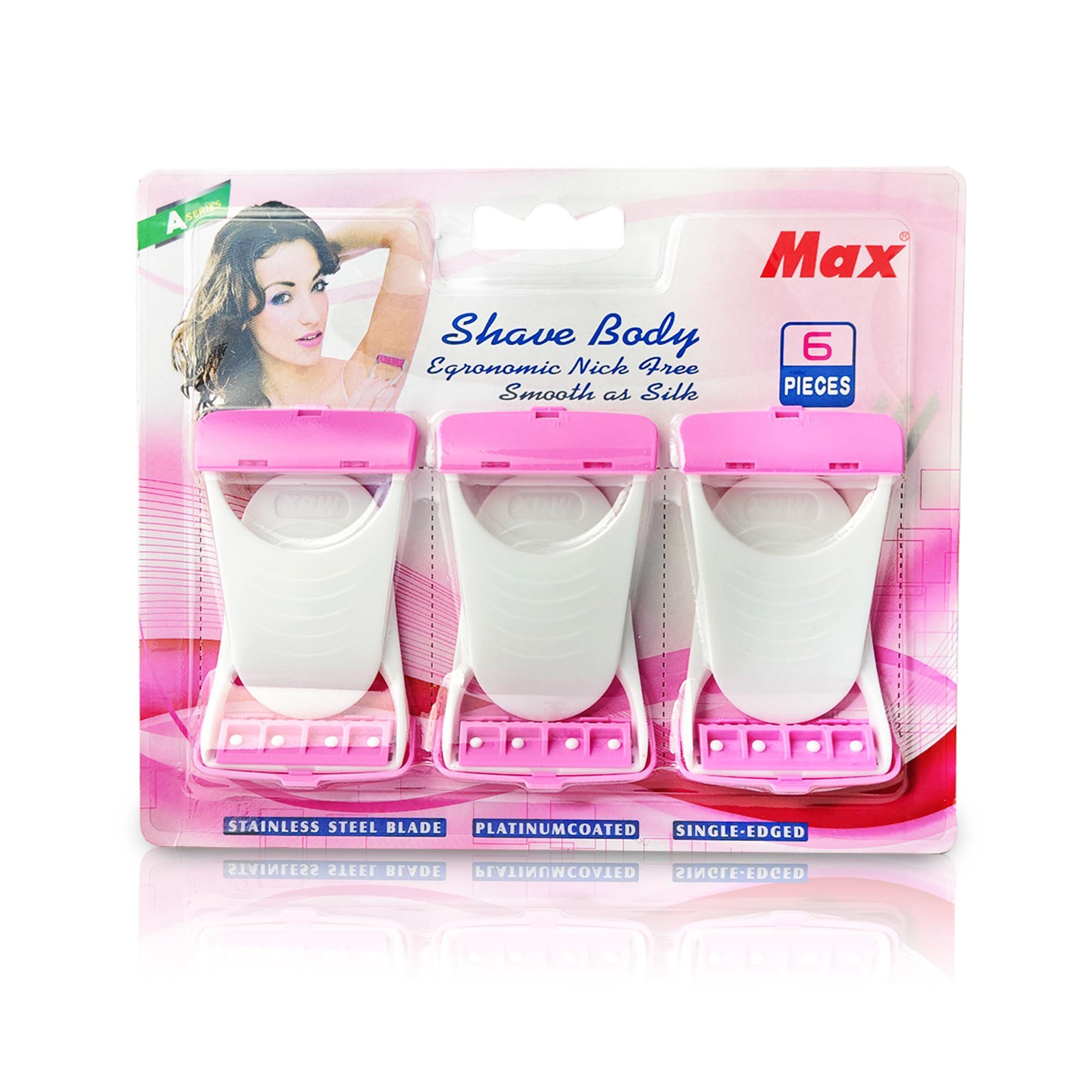 Actifit Actifit Women's Disposable Plastic Hair Razor & Bikini Shaving Razor For Women- Pack Of 1 (6 Pcs)