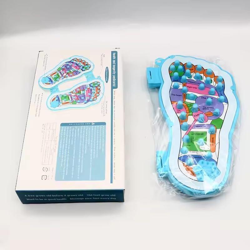 Gyanadh Gyanadh Acupressure Massager Foot Pad Mat Relaxation Reflexology Fatigue Pain Relieve Folding Spa Pressure Points Men Women Health Care Tool Leg Therapy [29x32x3 CM]