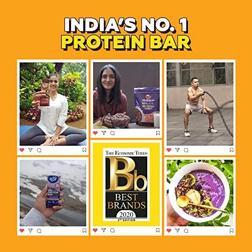 Yogabar Yogabar Nutty Fudge Brownie Dessert Protein Bar With 7g Protein & 5g Fiber | Protein Bar With the Proteins of Dried Fruits, Nuts, Whey, Seeds, Cocoa (No Added Sugar) | Pack of 5 | 40g*5-200gm