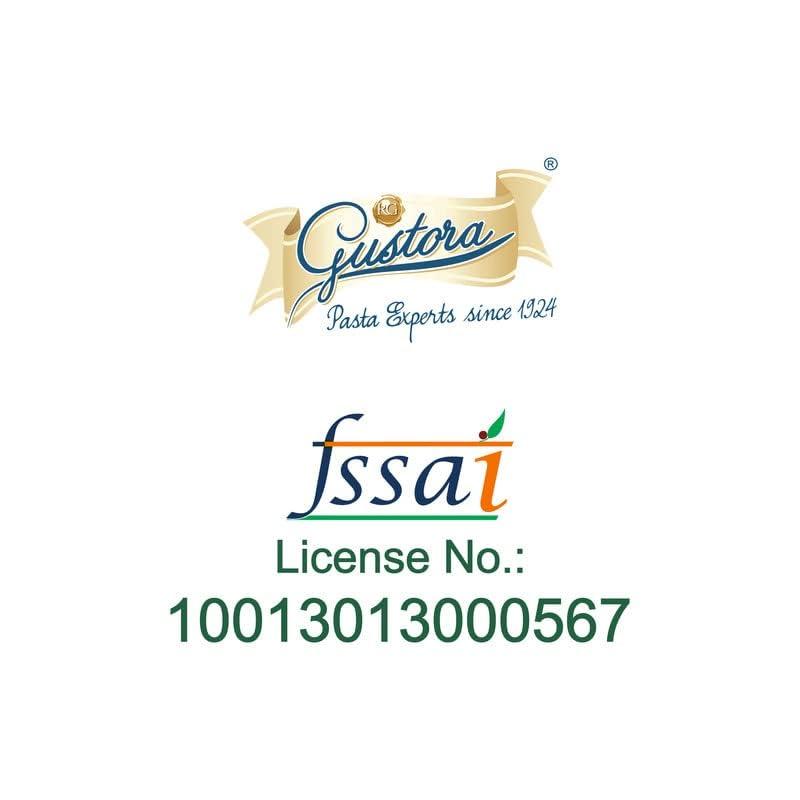 Gustora GUSTORA Spaghetti Pasta, 500 Grams (Pack of 2) I Pasta Combo Made of Durum Wheat Semolina I Rich in Protein & Fibre I Vegetarian I Zero Cholesterol I No Trans-Fat I Cooking Time 10 Min - 500G