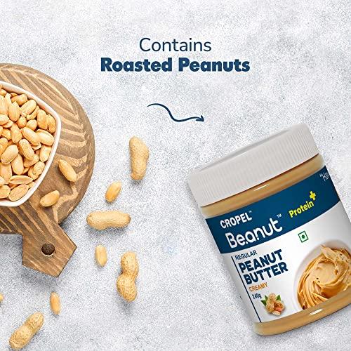 Beanut Beanut Peanut Butter Creamy From Real Roasted Pressed Protein, Non GMO, Gluten Free, Free Gym, Cholesterol & Vegan, Exercise Gym Daily Energetic - (240g, Pack of 1)