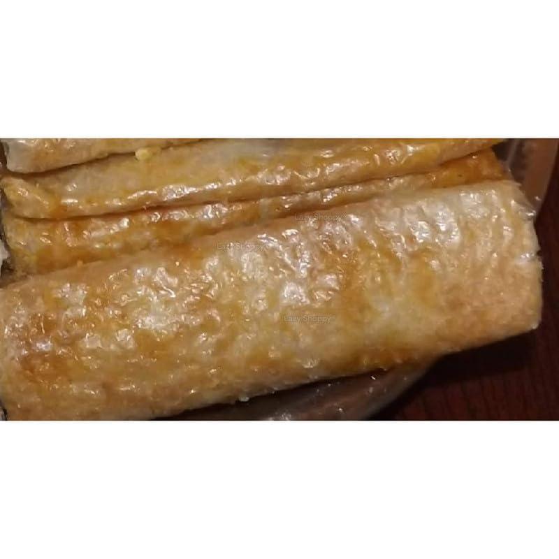 Lazy Shoppy Lazy Shoppy Pootharekulu | Pootherakalu Jaggery, Bellam | Paper sweet | Putharekulu | Atreyapuram Pootharekulu | Pootharekulu | Indian Sweet | Indian Dessert (5 Pootharekulu in each Packet | Pack of 4)