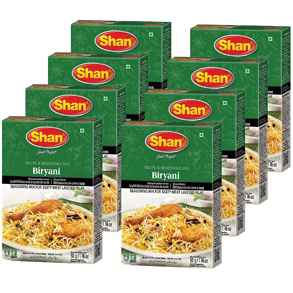 Shan Shan Biryani Masala, 1.76 oz  50 g, 8 Pack