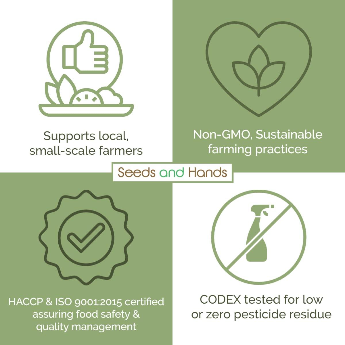 Seeds and Hands Seeds and Hands Wayanad Hand-Peeled Cardamom Seeds (100g)