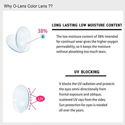 O-Lens O-LENS Russian Velvet Grey - Coloured Contact Lens (Monthly Disposable, -7.00 / 2pcs / Grey), Natural Looking & Comfy Eye Color Lenses