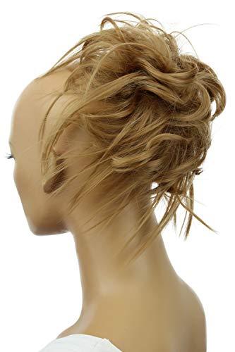 Prettyshop Hairpiece Medium Blonde # 22T G16F: Prettyshop Hairpiece Hair Rubber Scrunchie Scrunchy Updos Voluminous Wavy Messy Bun Medium Blonde # 22T G16F