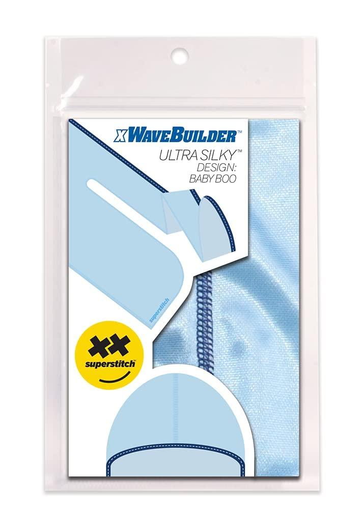 Superstitch Superstitch Superag Premium Durag Baby Boo Light Blue with Dark Blue Edges