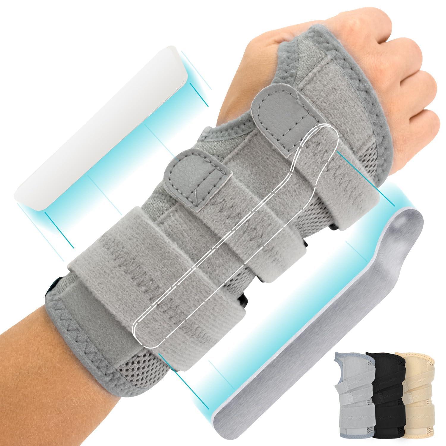 VIVE Vive Carpal Tunnel Wrist Brace (Left & Right) - Arm Compression Hand Support Splint - for Men, Women, Kids, Bowling, Tendonitis, Arthritis, Athletic Pain, Sports, Golf - Universal Adjustable Fit