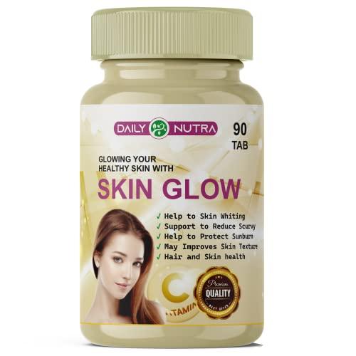 DAILY NUTRA DAILY NUTRA Skin Glow Support Skin health and immunity - 90 Veg ORANGE Chewable Tablets