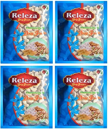 RELEZA RELEZA KING SIZE PREMIUM WHOLE CASHEW NUTS 1 KG (1000 GM) W210 GRADE BIG SIZE JUMBO KAJU, RAW CASHEW NUT FRESH AND CRISPY SNACKS