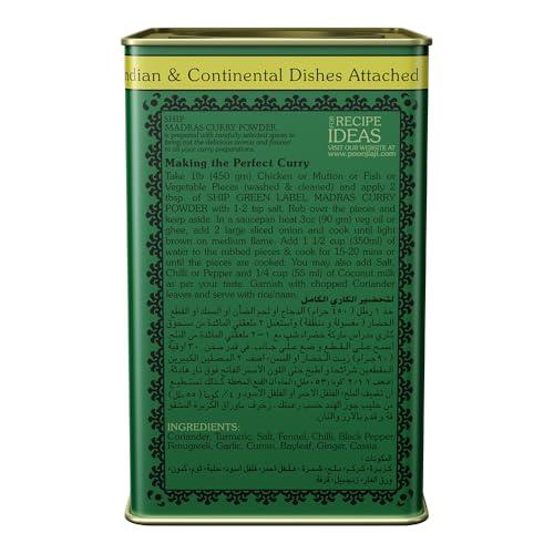 Ship Brand Ship Madras Curry Powder No 1 Exporter Of Curry Masala|15+ Authentic Whole Indian Spices Used|Multi-Purpose Use For Various Veg Or Non-Veg Curries & Sabzis- Curry Powder,1.391 Pounds
