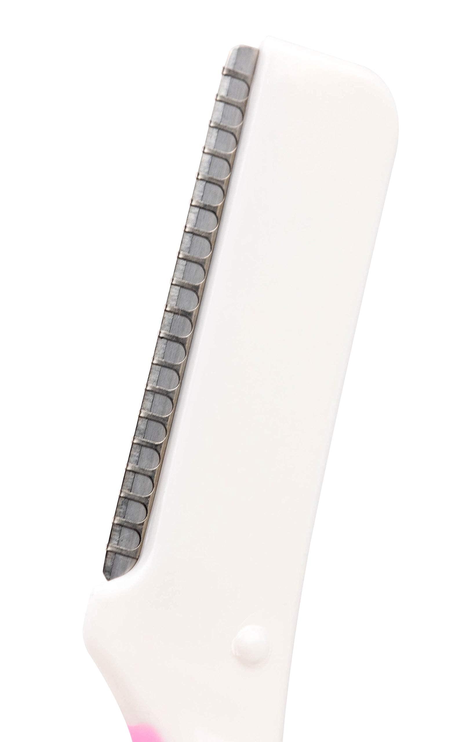 Favy Favy Facial Beauty Razor, Eyebrow Razor, Dermaplane Razor, Exfoliate your skin, Keep your skin clear, Make your face smooth, Remove peach fuzz, Allow for flawless makeup application, 3 Pack