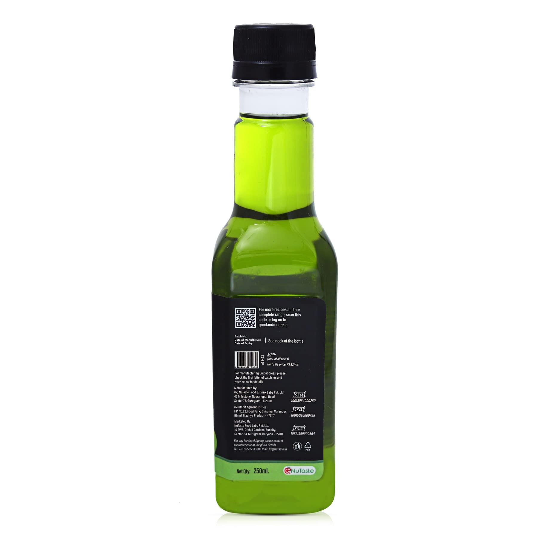 GOOD+MOORE GOOD&MOORE Green Apple Syrup | For Cocktails, Mocktails, Sodas, Ice-teas, Juices, Beverages and more | Concentrated Syrup | Ready to mix | Mixer | Premium Syrup | 250ml