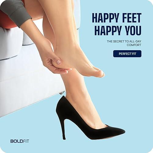 Boldfit Boldfit Heel Pad For Heel Pain For Women & Men insole for shoes men Heel Pads For Women shoes Heel Pads For Shoes insole for shoes women Heel Pads For Men Orthopedic Heel Pads for Pain UK 8-12- Blue