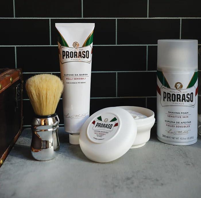 Proraso Sensitive Skin Anti-Irritation Shaving Soap With Green Tea and Oatmeal