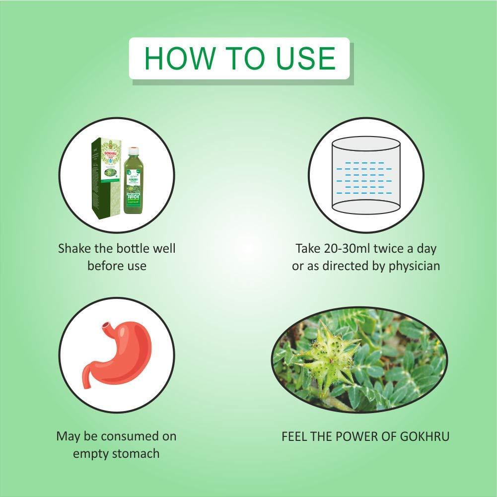 Axiom Axiom Gokhuru Juice 500ml | Immunity Booster | No Added Colour | No Added Flavour | WHO GMP GLP Certified Product