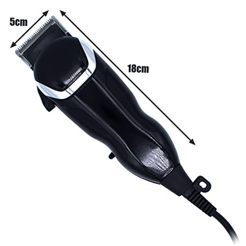 Generic Corded Electric Waterproof Professional Barbar approved Hair Clipper Beard Mustache Trimmer Powerful 9W Shaver Cutter Cleaner Electric Razor for Men Multicolor (6 Month Warranty) 737