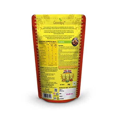 THE SATTU CO. THE SATTU CO. Litti Masala Mix, Ready to Cook Mix,100% Stoneground Sattu, Authentic Taste, Convenient to make, High in Fibre, Gluten free, Suitable for Vegans - (Pack of 3, 200 gms)