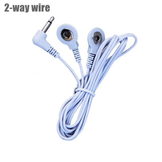 Generic Generic Conductive Silver Fiber Gloves Kneepads EMS Electric Massage Therapy Socks Cable Electrode Pads for Digital Massager