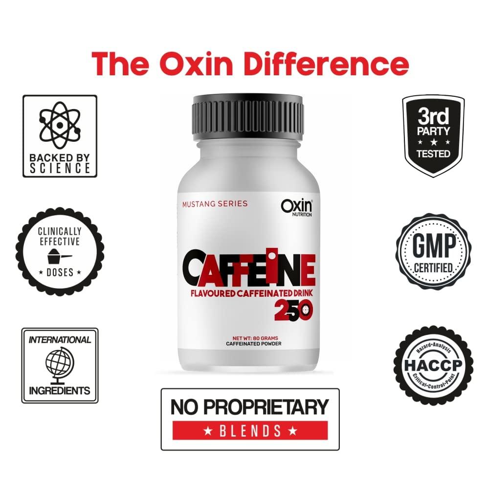 Oxin Nutrition – Desire to be distinct Oxin Nutrition Desire to be distinct Caffeine 250 Pre Workout Natural Caffeine Powder Supplement 40 Servings (Orange)