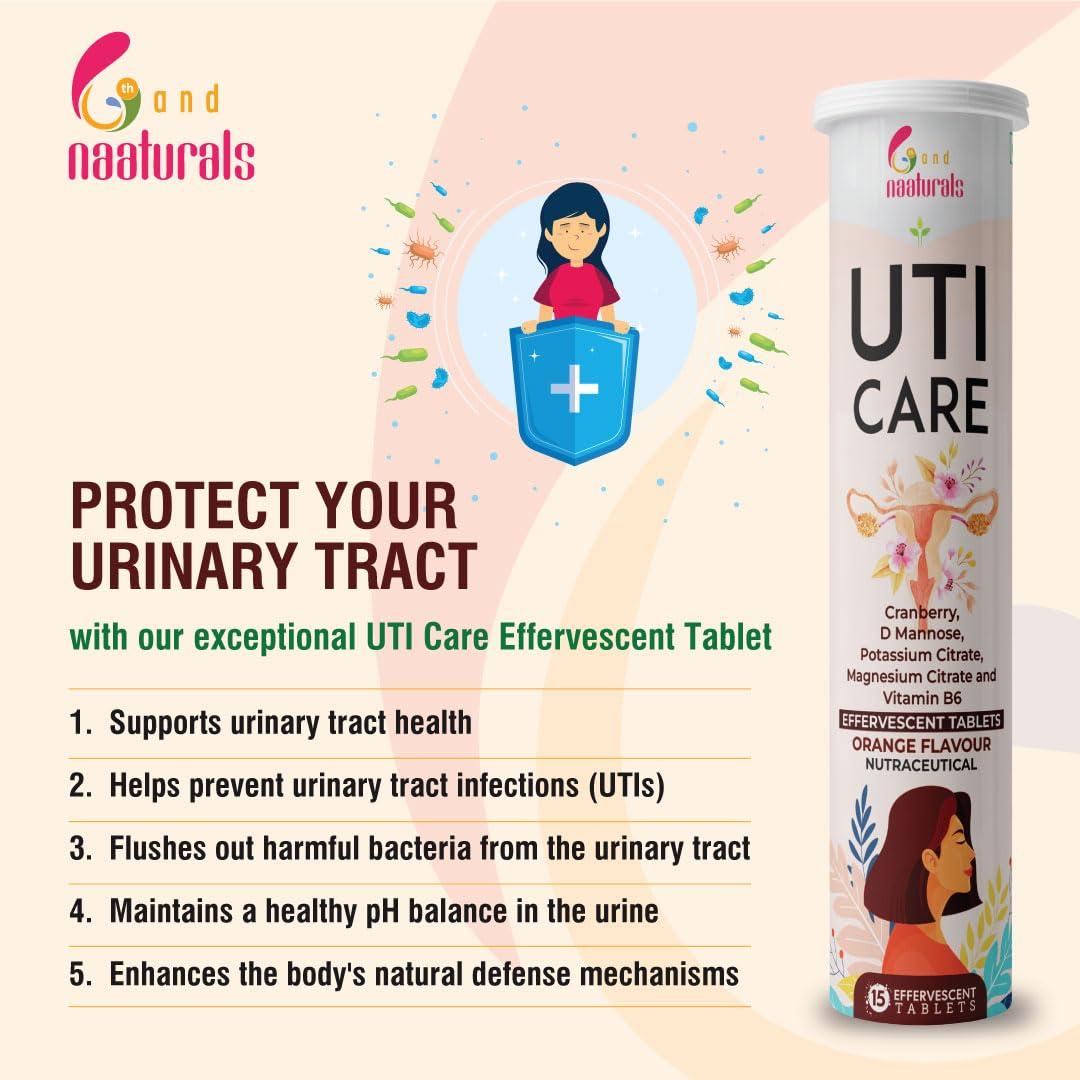 6th and Naaturals UTI-CARE EFFERVESCENT TABLETS by 6TH AND NAATURALS