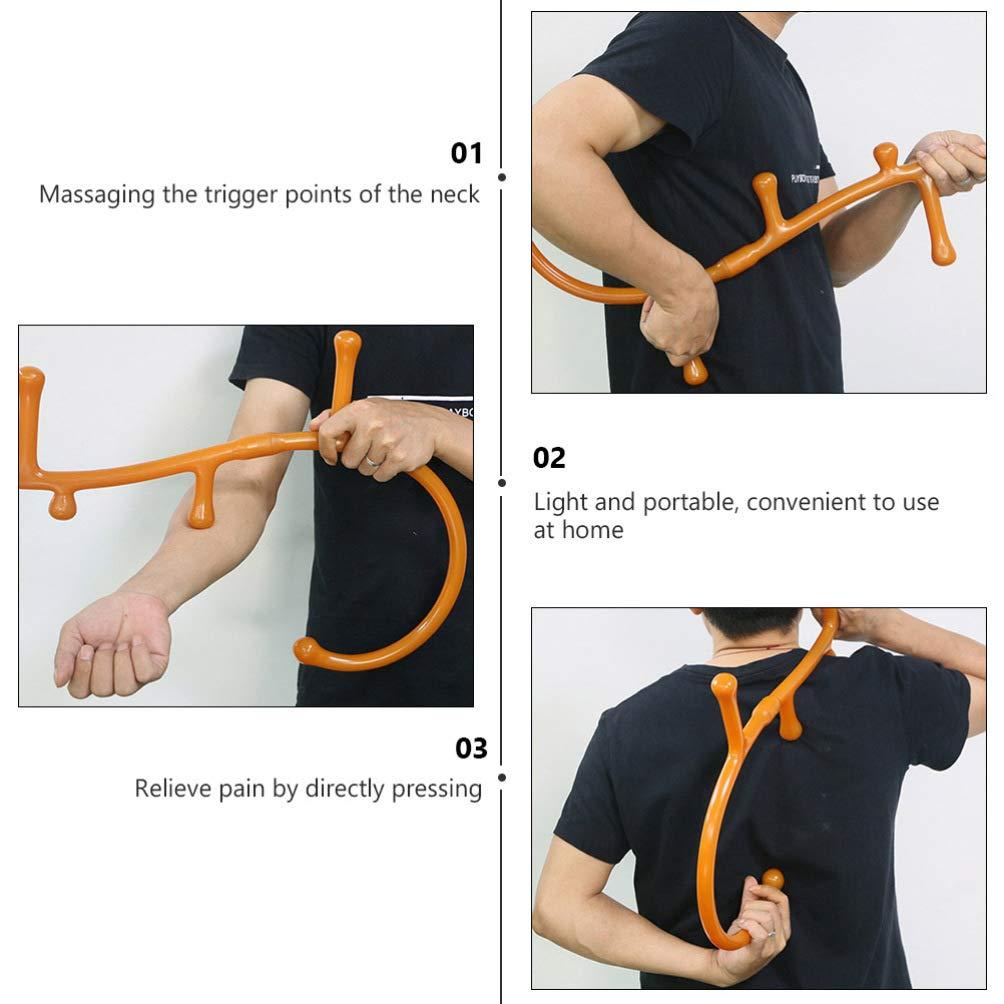 FOMIYES FOMIYES Back Hook Massager Back and Neck Massager Tool Personal Handheld Self Massage Hook Trigger Point Deep Tissue Massage Tool